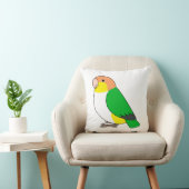 ふわふわの白い腹のついたカイクオウムスケッチ クッション (椅子)