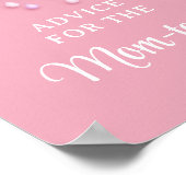 ふわふわの白い雲の九のアドバイスは、お母さんのために ポスター (角)