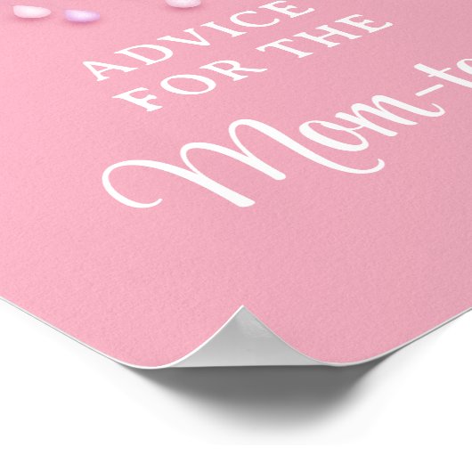 ふわふわの白い雲の九のアドバイスは、お母さんのために ポスター (角)