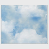 ふわふわの白い雲 ラッピングペーパー (フラット)