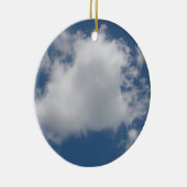 ふわふわの積乱雲が広がる青い空 セラミックオーナメント (右)