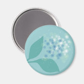 ふわふわの花 マグネット (正面/裏面)