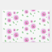 ふわふわの花 ラッピングペーパーシート (正面2)