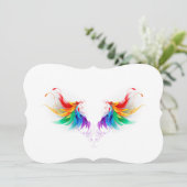 ふわふわの虹色の羽 カード (スタンド正面)