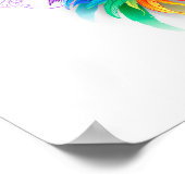 ふわふわの虹色の翼 ポスター (角)