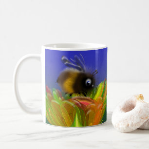 ふわふわの蜂の招待状 コーヒーマグカップ