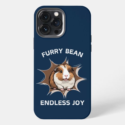 ふわふわの豆の無限の喜び iPhoneケース (裏面)