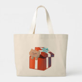 ふわふわの贈り物 ラージトートバッグ (裏面)