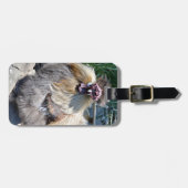 ふわふわの醜いチキン、荷物札 ラゲッジタグ (正面横)