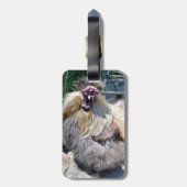 ふわふわの醜いチキン、荷物札 ラゲッジタグ (裏面縦)