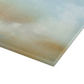 ふわふわの雲が広がる美しいスカイスケープ カッティングボード (角)