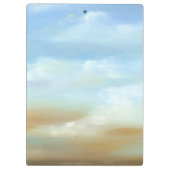 ふわふわの雲が広がる美しいスカイスケープ クリップボード (裏面)