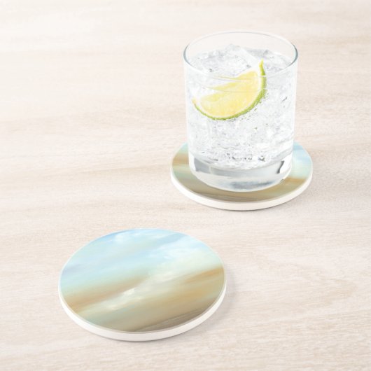 ふわふわの雲が広がる美しいスカイスケープ コースター (側面)