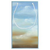 ふわふわの雲が広がる美しいスカイスケープ スモールペーパーバッグ (裏面)