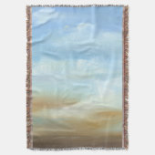 ふわふわの雲が広がる美しいスカイスケープ スローブランケット (正面縦)