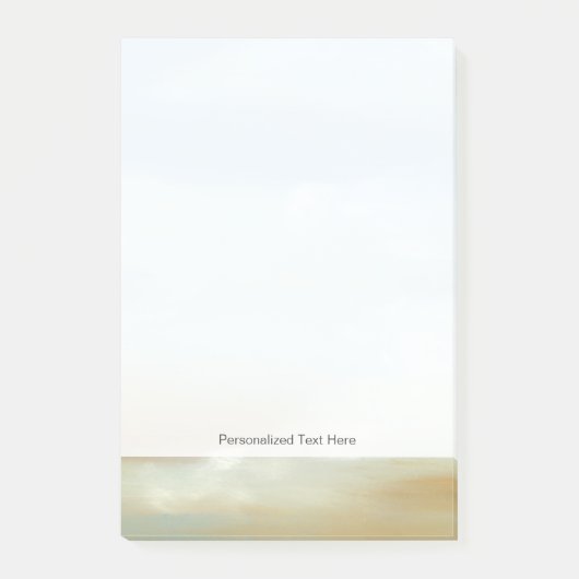 ふわふわの雲が広がる美しいスカイスケープ ポストイット (正面)