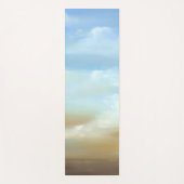 ふわふわの雲が広がる美しいスカイスケープ ヨガマット (正面)