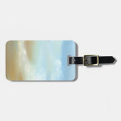 ふわふわの雲が広がる美しいスカイスケープ ラゲッジタグ (正面横)