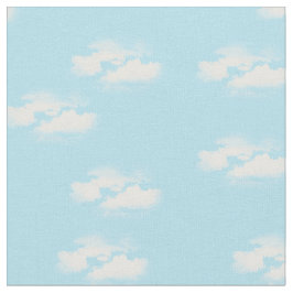 ふわふわの雲が広がる青空 ファブリック