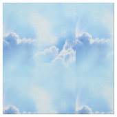 ふわふわの雲が繰り返す青空 ファブリック (見本)