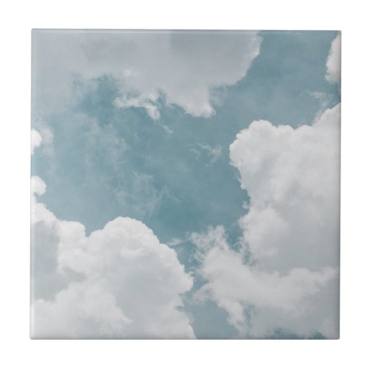 ふわふわの雲 タイル (正面)