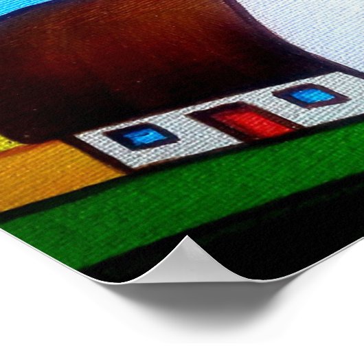 ふわふわの雲 ポスター (角)