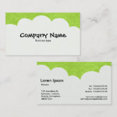 ふわふわの雲 – Martian Green 名刺 (正面/裏面)