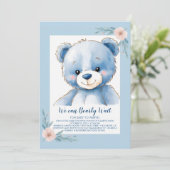 ふわふわの青いクマ 招待状 (スタンド正面)