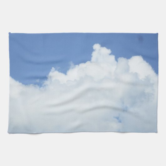 ふわふわの青空の雲 キッチンタオル (横)