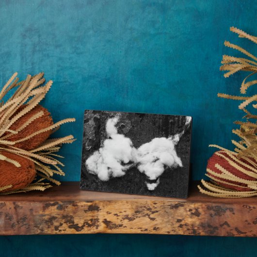 ふわふわの額を下げる フォトプラーク (側面)