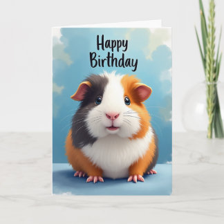 ふわふわの齧歯類の誕生日カード カード