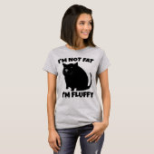 ふわふわのTシャおもしろいツのネコ Tシャツ (正面フル)