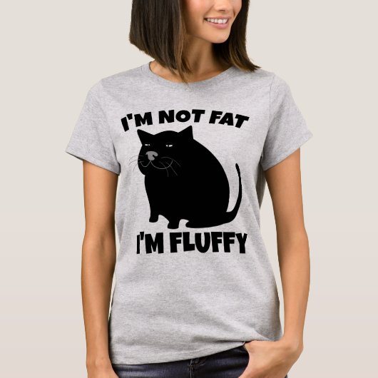 ふわふわのTシャおもしろいツのネコ Tシャツ (正面)