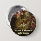 ふわふわのTABBY CAT愛人ボタン 缶バッジ (正面&裏面)