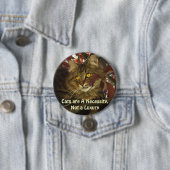 ふわふわのTABBY CAT愛人ボタン 缶バッジ (インサイチュ)