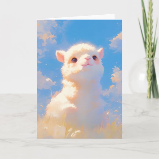 ふわふわアルパカワンダー カード (正面)