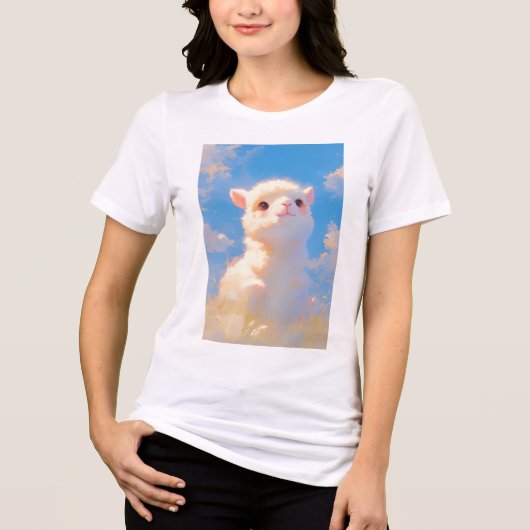 ふわふわアルパカワンダー トライブレンドTシャツ (正面)