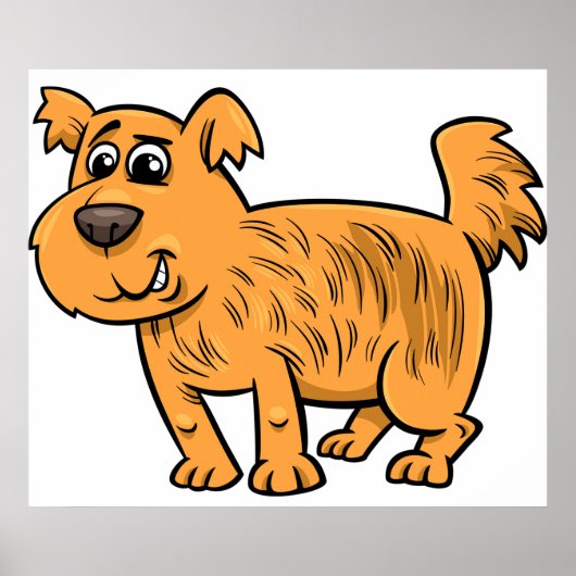 ふわふわオレンジの子犬 ポスター (正面)