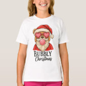 ふわふわクリスマスくま Tシャツ (正面)