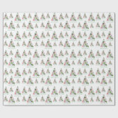 ふわふわクリスマスをお楽しみください！ ラッピングペーパー (フラット)