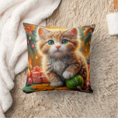 ふわふわクリスマスキタン装飾用クッション クッション (ブランケット)