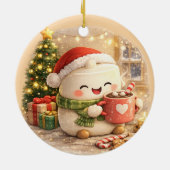 ふわふわクリスマス セラミックオーナメント (裏面)
