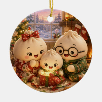ふわふわクリスマス セラミックオーナメント
