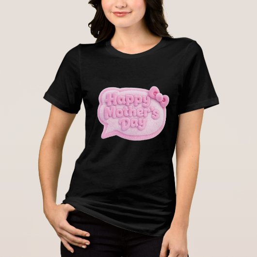 ふわふわグラデーション母の日 トライブレンドTシャツ (正面)