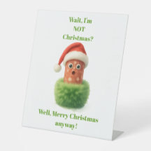 ふわふわグリーンのかわいいサラミのクリスマスサプライズ