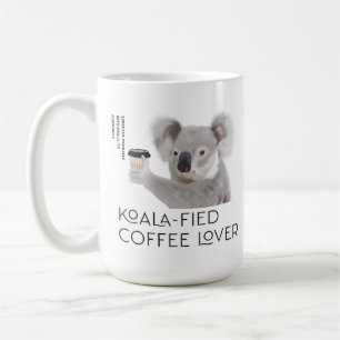 ふわふわコアラプンコーヒー愛好家 コーヒーマグカップ