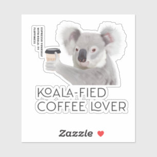 ふわふわコアラプンコーヒー愛好家 シール