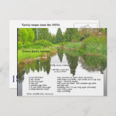 ふわふわココアつや消しレシピはがき ポストカード (正面/裏面)