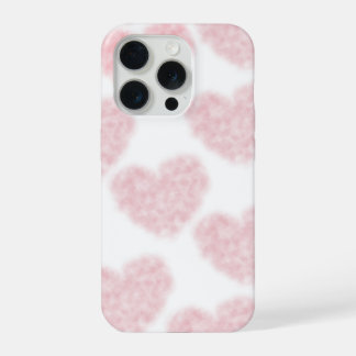 ふわふわコットンハート iPhone 15 PROケース