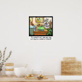 ふわふわコーエン弁護士@Clawネコ弁護士ポスター ポスター (キッチン)